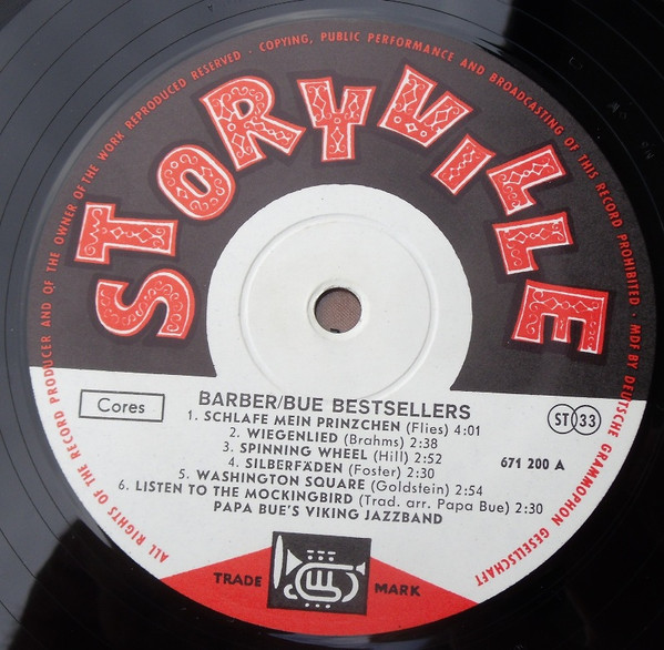 Chris Barber's Jazz Band / Papa Bue's Viking Jazz Band - Barber / Bue Bestsellers | Storyville (671 200) - 3
