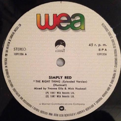 Simply Red - The Right Thing | WEA (1591336) - 3