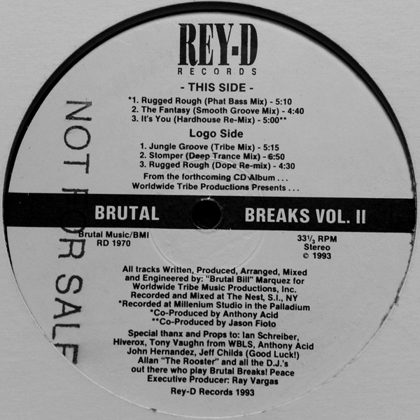 Brutal Bill - Brutal Breaks Vol. II | Rey-D Records (RD 1970) - 2