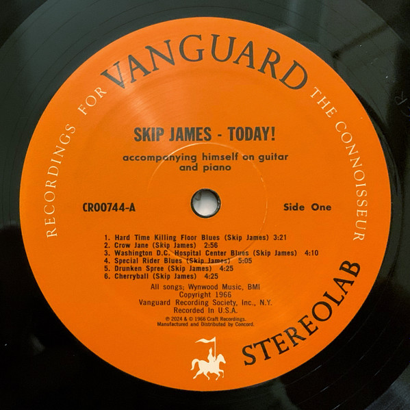Skip James - Skip James Today! | Vanguard (CR00744) - 4 Skip James - Skip James Today! | Vanguard (CR00744) - 4