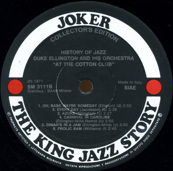 Duke Ellington And His Orchestra - At The Cotton Club | Joker (SM 3111) - 4