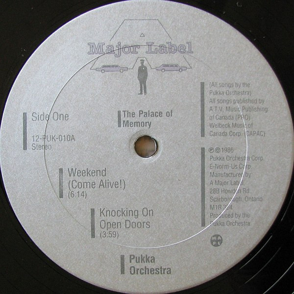 Pukka Orchestra - The Palace Of Memory | A Major Label Records (12-PUK-010) - 3 Pukka Orchestra - The Palace Of Memory | A Major Label Records (12-PUK-010) - 3
