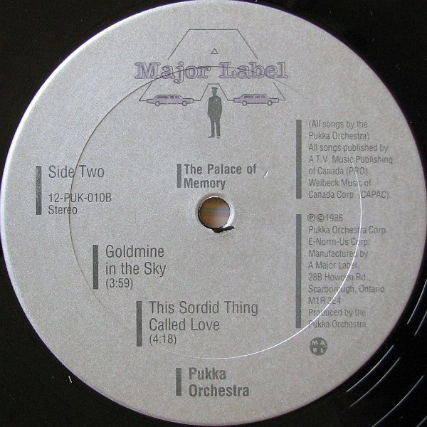 Pukka Orchestra - The Palace Of Memory | A Major Label Records (12-PUK-010) - 4 Pukka Orchestra - The Palace Of Memory | A Major Label Records (12-PUK-010) - 4