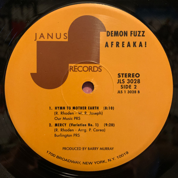 Demon Fuzz - Afreaka! | Janus Records (JLS 3028) - 4