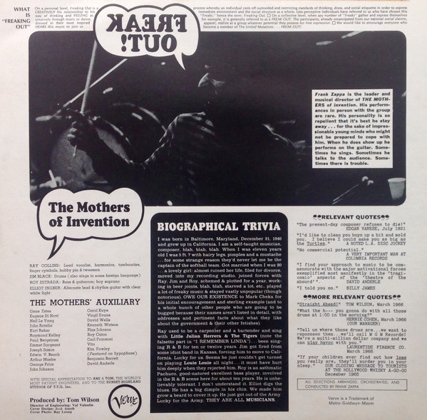 The Mothers - Freak Out! | Verve Records (2683 004) - 2 The Mothers - Freak Out! | Verve Records (2683 004) - 2