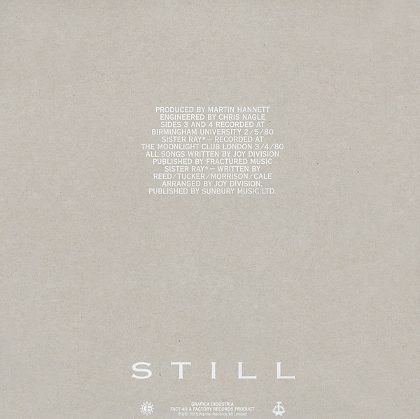 Joy Division - Still | Factory (FACT.40) - main Joy Division - Still | Factory (FACT.40) - main