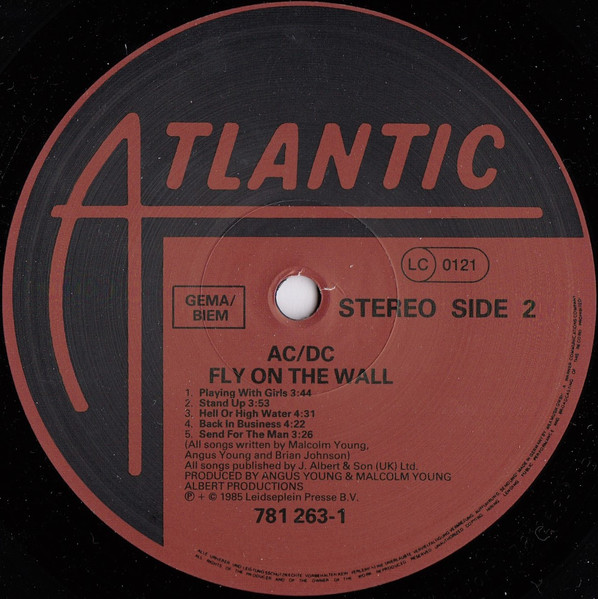 AC/DC - Fly On The Wall | Atlantic (781 263-1) - 4