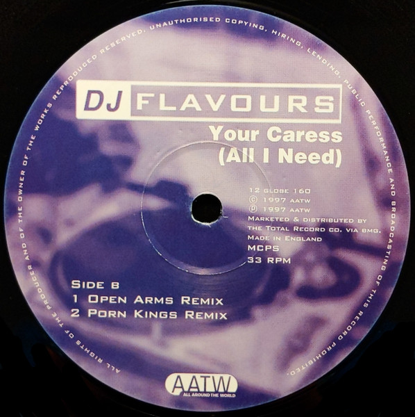 DJ Flavours - Your Caress (All I Need) | All Around The World (12 GLOBE 160) - 4