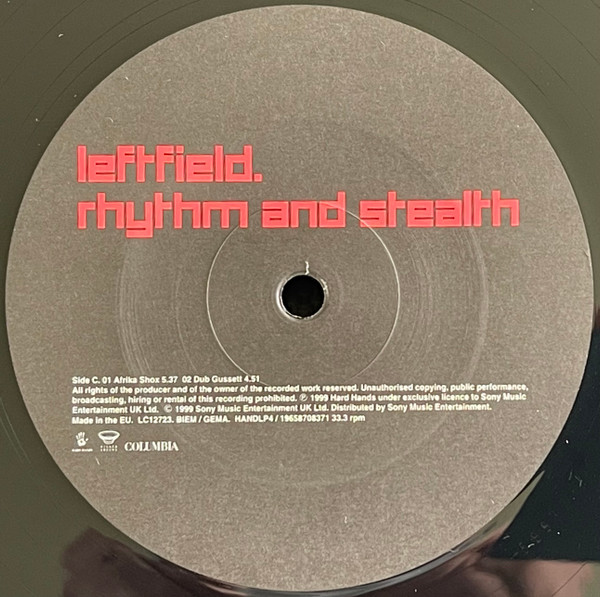 Leftfield - Rhythm And Stealth | Hard Hands (HANDLP4) - 3