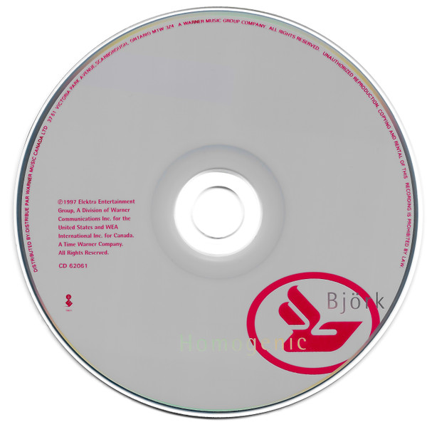 Björk - Homogenic | Elektra (CD 62061) - 3