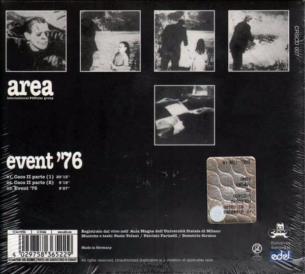 Area - Event '76 | Cramps Records (0136522CRA) - 2 Area - Event '76 | Cramps Records (0136522CRA) - 2
