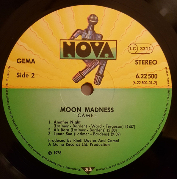 Camel - Moonmadness | Nova (6.22500) - 4