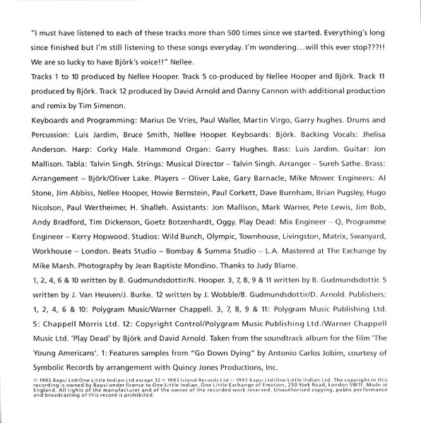 Björk - Debut | Mother Records (521 323-2) - 2