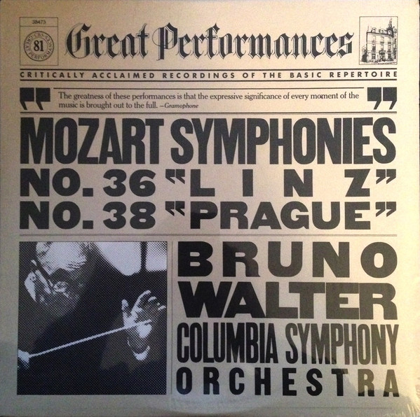 Symphonies No. 36 "Linz" , No. 38 "Prague"