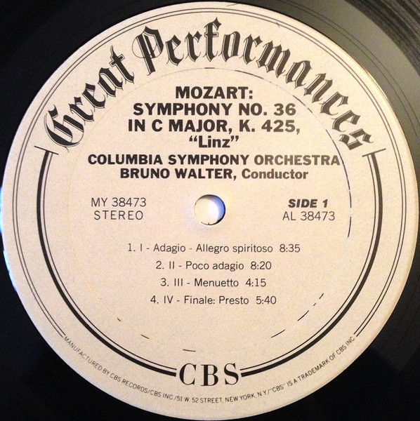 Symphonies No. 36 "Linz" , No. 38 "Prague"