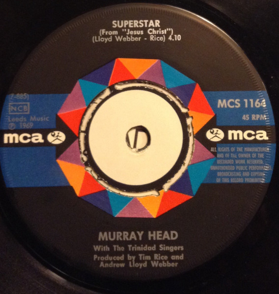 Murray Head With The Trinidad Singers / The Andrew Lloyd Webber Orchestra - Superstar | MCA Records (MCS 1164) - 3 Murray Head With The Trinidad Singers / The Andrew Lloyd Webber Orchestra - Superstar | MCA Records (MCS 1164) - 3