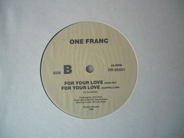 One Franc - For Your Love | Raidho Records (RR-90001) - 2 One Franc - For Your Love | Raidho Records (RR-90001) - 2
