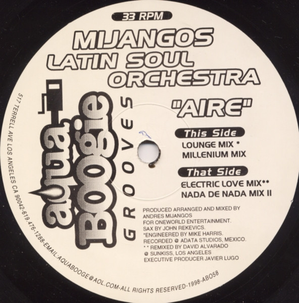Mijangos - Aire | Aqua Boogie Records (AB058)