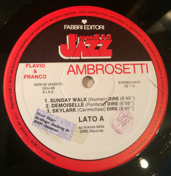 Flavio Ambrosetti E Franco Ambrosetti - Flavio E Franco Ambrosetti | Fabbri Editori (GdJ 98) - 3 Flavio Ambrosetti E Franco Ambrosetti - Flavio E Franco Ambrosetti | Fabbri Editori (GdJ 98) - 3