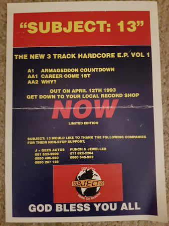 Subject 13 - The Uniqe Beatz E.P Vol. 1 | Underground Level Recordings (ULR 015) - 4 Subject 13 - The Uniqe Beatz E.P Vol. 1 | Underground Level Recordings (ULR 015) - 4
