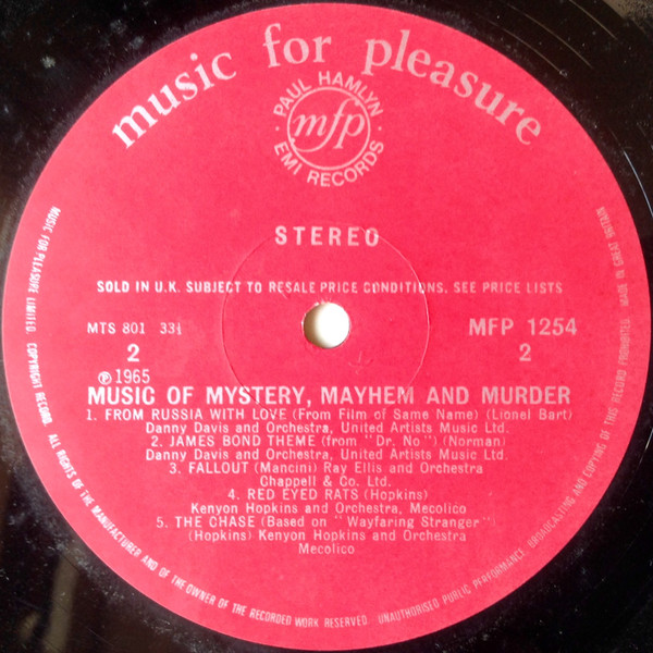 Various - Music Of Mystery, Mayhem And Murder | Music For Pleasure (MFP 1254) - 4