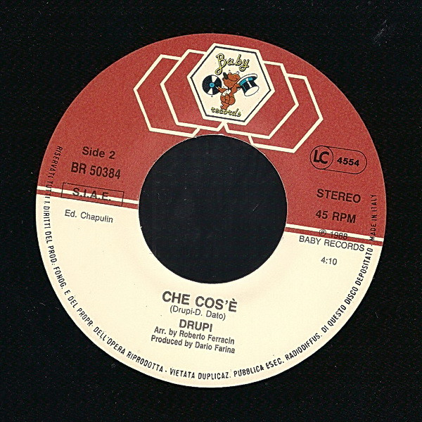 Drupi - Era Bella Davvero | Baby Records (BR 50384) - 4