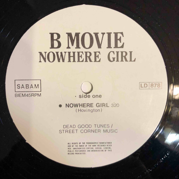 B-Movie - Nowhere Girl | LD Records (LD 878) - 3
