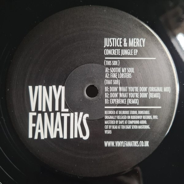 Justice & Mercy - Concrete Jungle EP | Vinyl Fanatiks (VFS013) - 2 Justice & Mercy - Concrete Jungle EP | Vinyl Fanatiks (VFS013) - 2