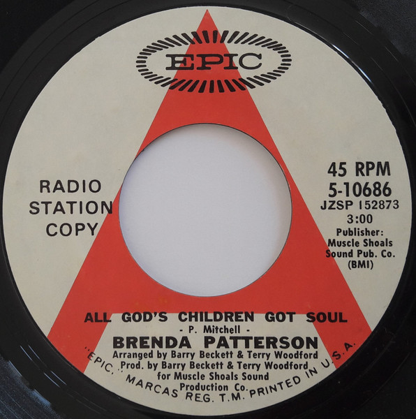 Brenda Patterson - All God's Children Got Soul / How Many Times | Epic (5-10686) - main