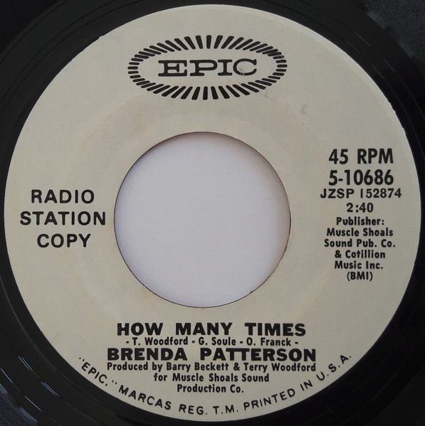 Brenda Patterson - All God's Children Got Soul / How Many Times | Epic (5-10686) - 2