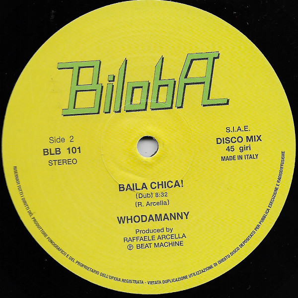 Whodamanny - Baila Chica | Biloba (BLB 101) - 2