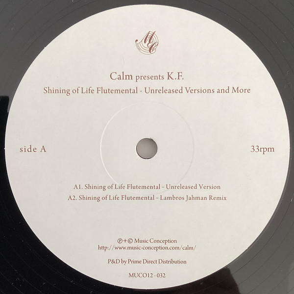 Calm Presents Kiyotaka Fukagawa - Shining Of Life Flutemental - Unreleased Mixes And More | Music Conception (MUCO12-032) - 3