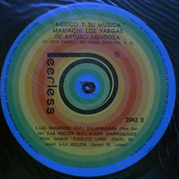 Mariachi Los Vargas De Arturo Mendoza - Mexico Y Su Musica Vol. 2 [Vinyl] | Peerless (M/S 2042) - 4