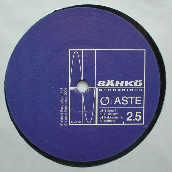 Ø - Aste | Sähkö Recordings (SÄHKÖ-002.5) - 2