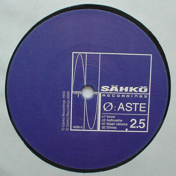 Ø - Aste | Sähkö Recordings (SÄHKÖ-002.5) - 4