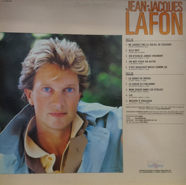 Jean-Jacques Lafon - Ne Laissez Pas Le Soleil Se Coucher [Vinyl] | Kébec-disc (KD-657) - 2