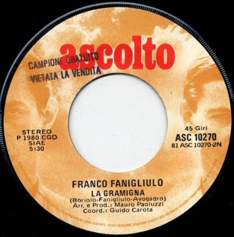 Franco Fanigliulo - Ratatam Pum Pum | Ascolto (ASC 10270) - 4