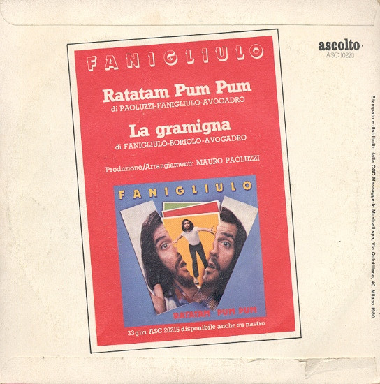 Franco Fanigliulo - Ratatam Pum Pum | Ascolto (ASC 10270) - 2