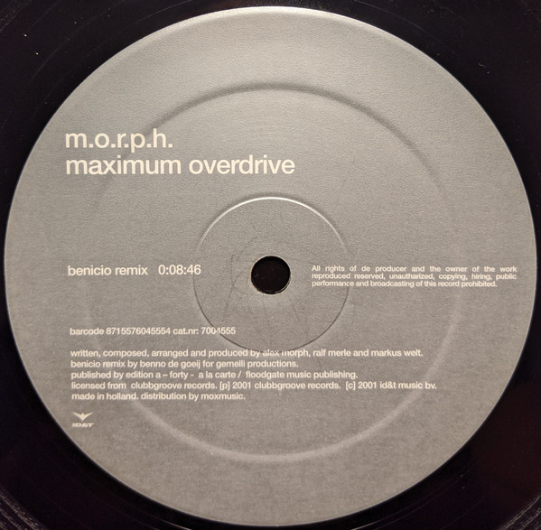 Alex M.O.R.P.H. - Maximum Overdrive (Remixes) | ID&T (7004555) - 4