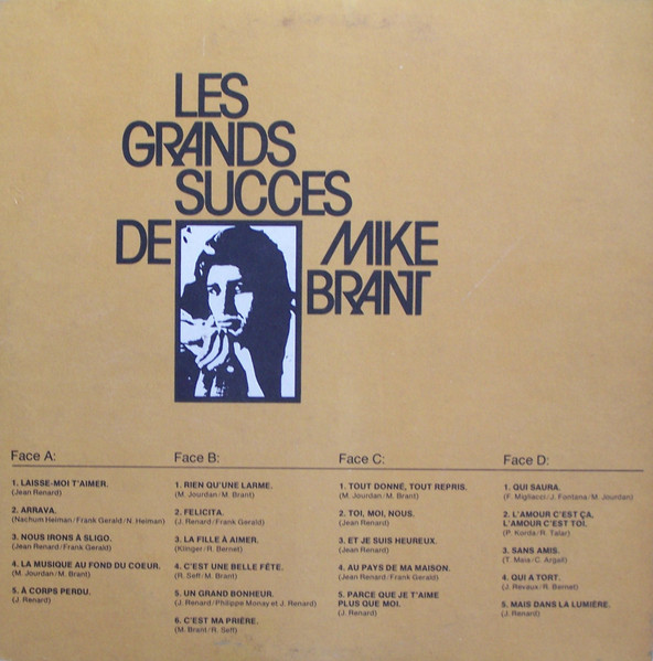 Mike Brant - Les Grands Succès De Mike Brant (2LP) [Vinyl] | Gamma (G2-1007) - 3