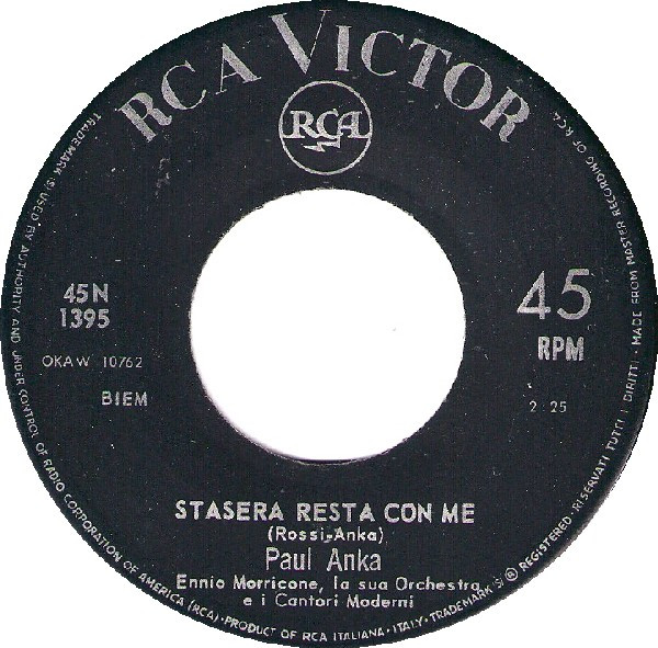 Paul Anka - Ogni Volta | RCA Victor (45N-1395) - 4