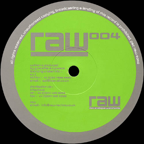 Guy McAffer & Dave Preece - RAW 004 | Ripe Analogue Waveforms (RAW) (RAW 004)