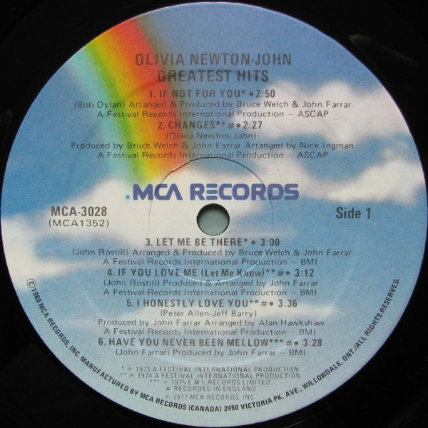 Olivia Newton-John - Olivia Newton-John's Greatest Hits [Vinyl] | MCA Records (MCA-3028) - 4