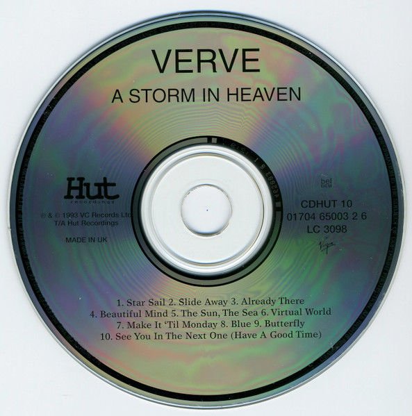 The Verve - A Storm In Heaven | Hut Recordings (CD HUT 10) - 3 The Verve - A Storm In Heaven | Hut Recordings (CD HUT 10) - 3