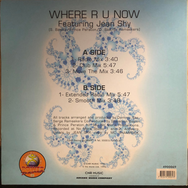 T-Spoon Featuring Jean Shy - Where R U Now | CNR Music (Spain) (4900069) - 2