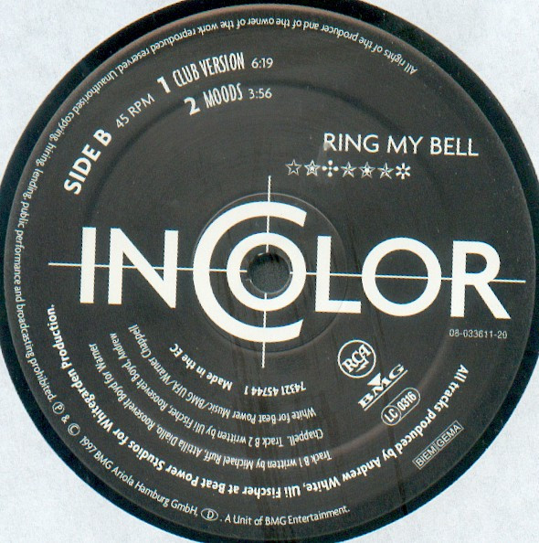 In Color - Ring My Bell | RCA (74321 45744 1) - 2