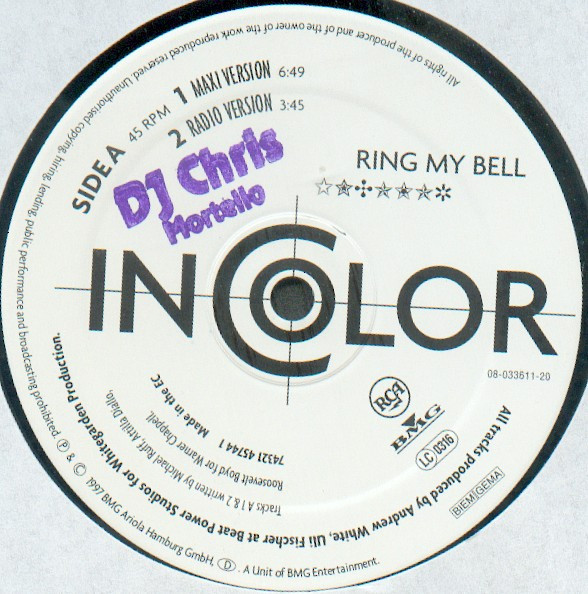 In Color - Ring My Bell | RCA (74321 45744 1) - main
