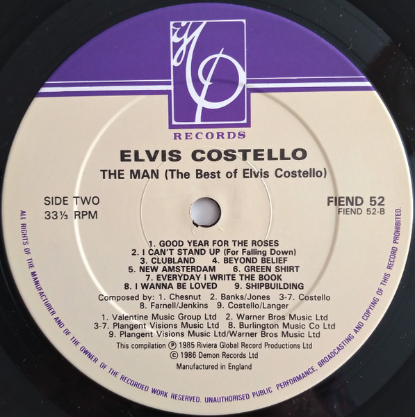 Elvis Costello - The Man (The Best Of Elvis Costello) | Imp Records (FIEND 52) - 4 Elvis Costello - The Man (The Best Of Elvis Costello) | Imp Records (FIEND 52) - 4