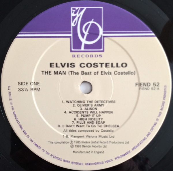 Elvis Costello - The Man (The Best Of Elvis Costello) | Imp Records (FIEND 52) - 3 Elvis Costello - The Man (The Best Of Elvis Costello) | Imp Records (FIEND 52) - 3