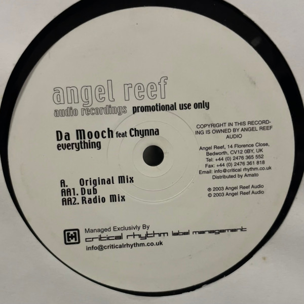 Da Mooch Feat Chynna - Everything | Angel Reef Audio Recordings (ARF001) - 2